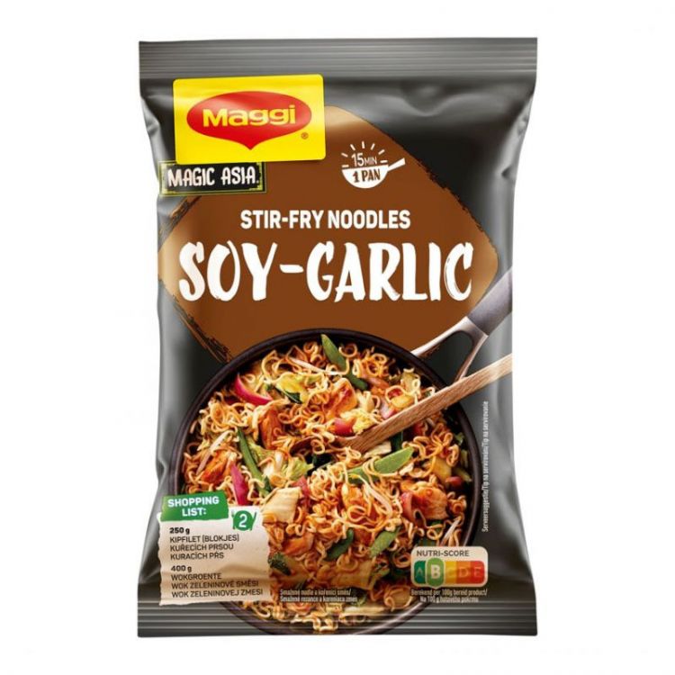 MAGGI Rezance z panvice Kura s cesnakom a sójovou omáčkou 185g