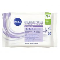 Nivea Make Up Remover Cleaning wipes Sensitive - 3in1 - 25 Pcs