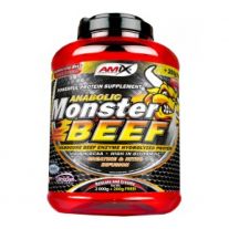 Amix Monster Beef jahoda-banán 1kg 