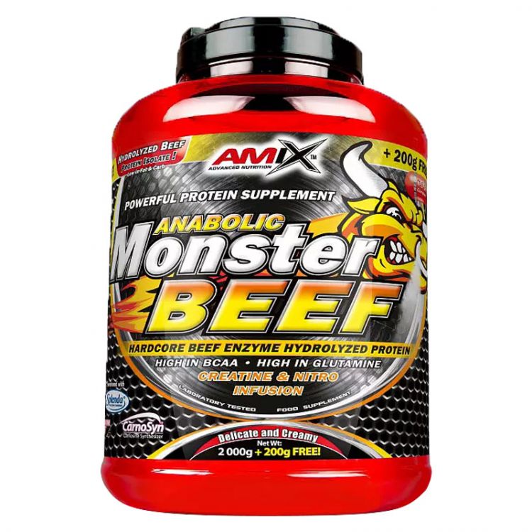Amix Monster Beef jahoda-banán 2,2kg