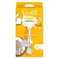 Gillette Holiaci strojček +2 ks náhradných žiletiek woman Venus Comfortglide Coconut