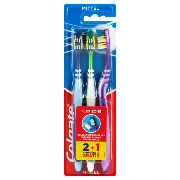 Colgate zubná kefka triopack Flex Zone