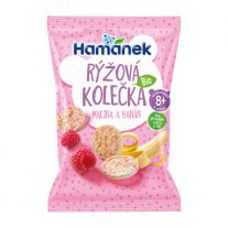 Hamánek Rýžové kolieska Malina&Banán 35g