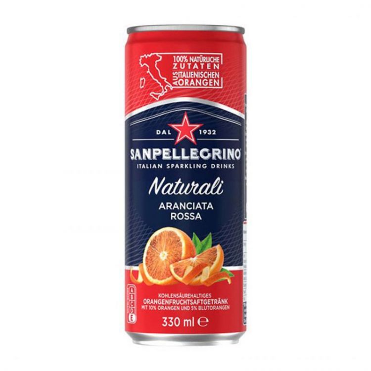 Sanpellegrino Zero červený pomaranč  0,33l