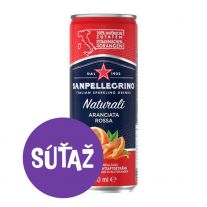 Sanpellegrino Zero červený pomaranč  0,33l