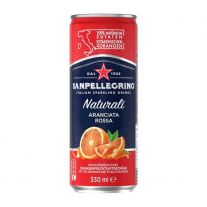 Sanpellegrino Zero červený pomaranč  0,33l