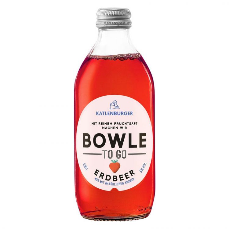 Katlenburger Bowle To Go Jahoda s ovocnou čistou ovocnou šťavou 330ml