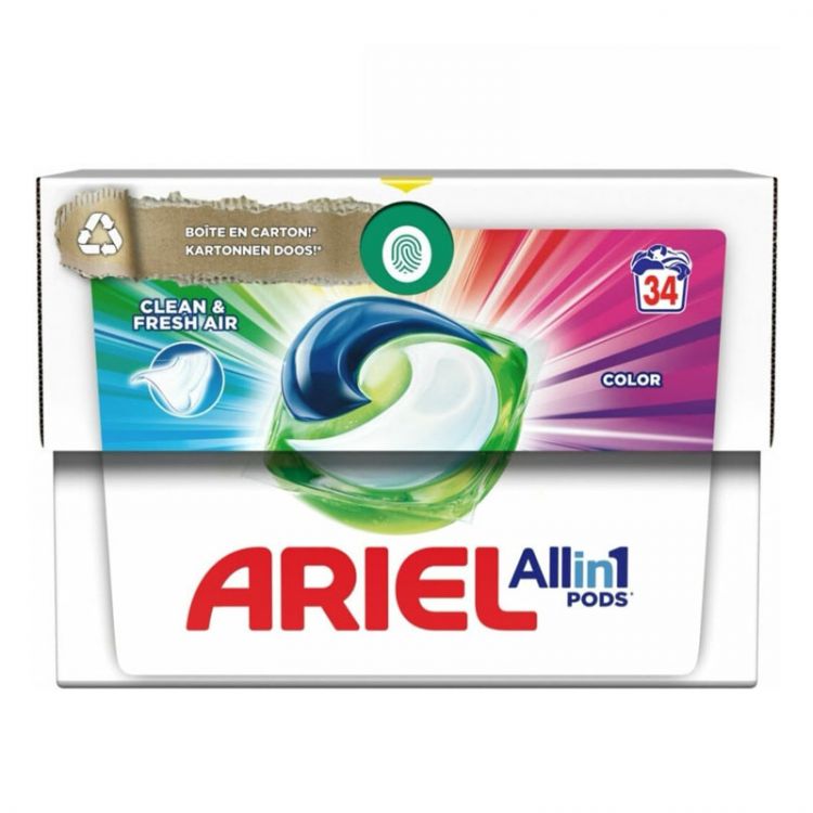 Ariel All-in 1 kapsuly Color Clean&Fresh Air 34ks