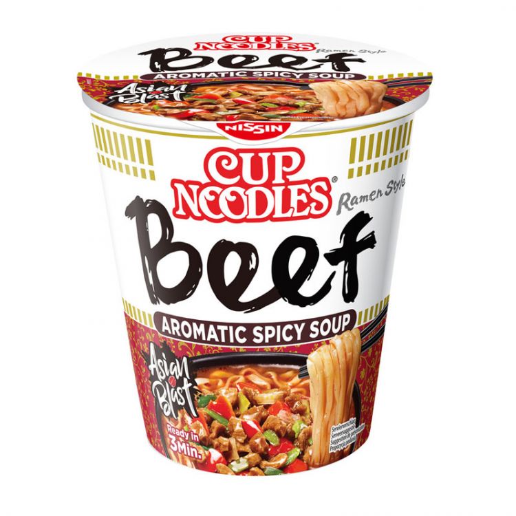 Nissin Cup Noodles Hovädzie 64g