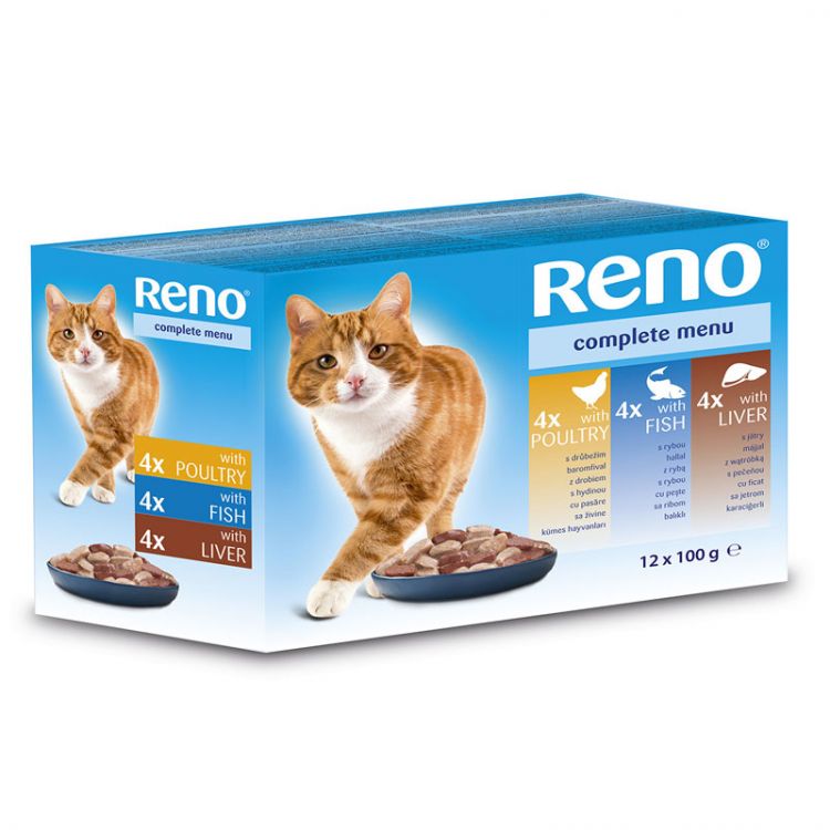 Reno Kapsičky pre mačky Multi Pack 12 x 100 g