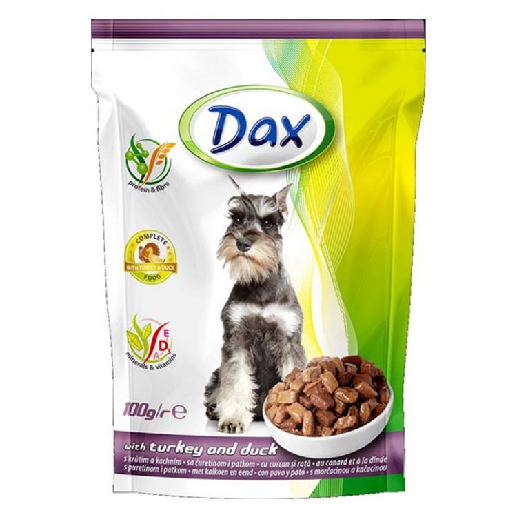 Dax Kapsička Pes morka-kačica 100g