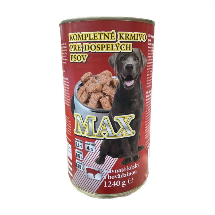 Max Kúsky Pes hovädzie 1240g