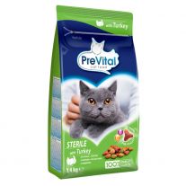 PreVital Granule Mačka morka 1,4kg sterile,indoor - novinka