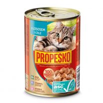 Propesko Kúsky Mačka losos  415g v omáčke