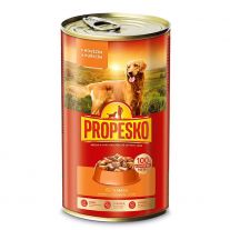 Propesko Kúsky Pes hovädzie-kura 1240g  v omáčke