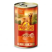 Propesko Kúsky Pes kura-pečeň-mrkva 1240g  v omáčke