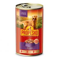 Propesko Kúsky Pes teľa-kura 1240g  v omáčke