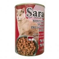 Sara Kúsky Mačka  hovädzie 415g
