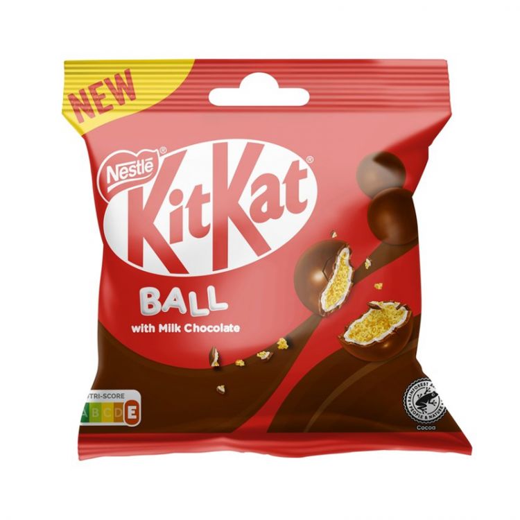 KitKat Ball, cereálne chrumky v mliečnej čokoláde, 36 g