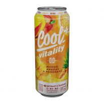 Cool+ Vitality mango, ananás a pomaranč 0,0% 500ml
