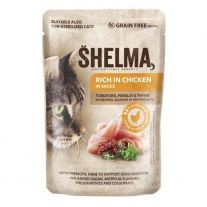 Shelma NM Kapsička Mačka GF kuracina-paradajka-byliny 85g v omáčke