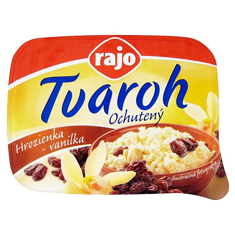 Rajo Tvaroh s hrozienkami a vanilkou 250g - eDELIA.sk