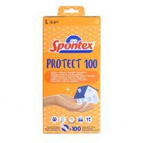 Spontex Protect jednorázové rukavice vel. L, 100 ks
