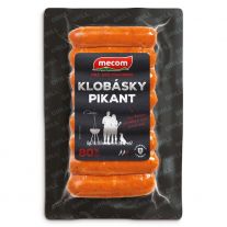 MECOM Klobásky pikant 80% VB 210g