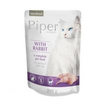 Piper kapsička pre sterilizované mačky s králikom 100g