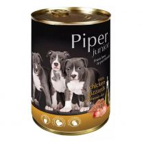 Piper Junior s kuracími žalúdkami a hnedou ryžou 400g