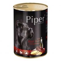 Piper konzerva pre psa s hovädzou pečeňou a zemiakmi 400g