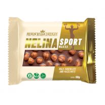 Nelina Sport Premium milk chocolate and hazelnut 50g