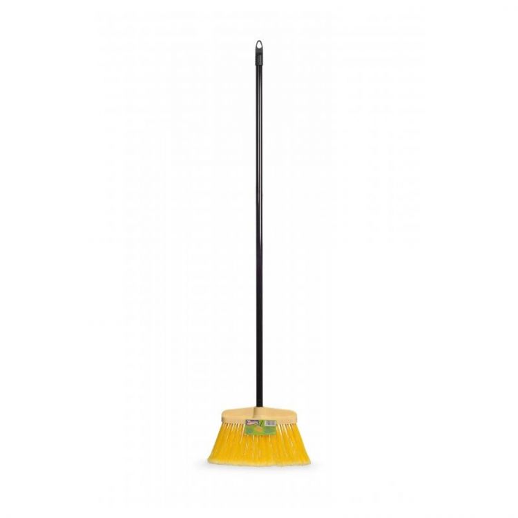 Spontex Vonkajšia metla žltá s tyčou