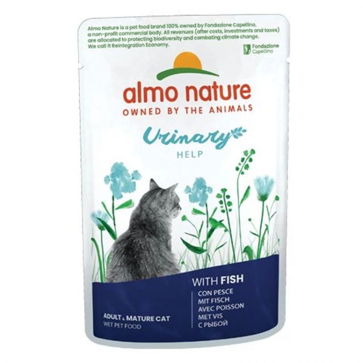 Almo Nature kapsička pre mačky Urinary help - with Fish 70g