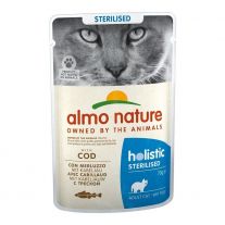 Almo Nature kapsička pre mačky Sterilised - with Cod 70g