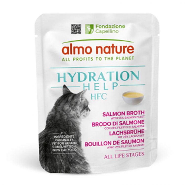 Almo Nature HFC cat Hydratation Help Vývar z lososa 50g