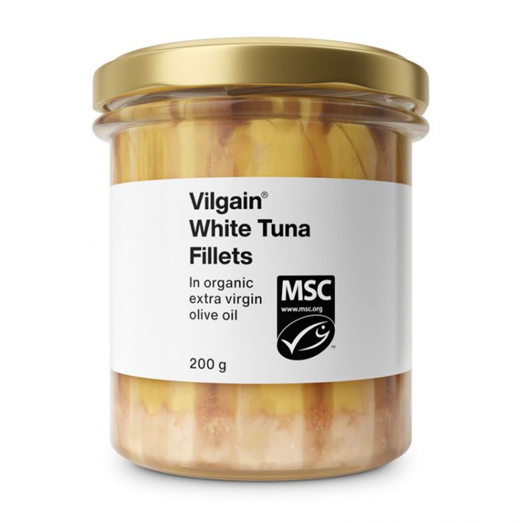 Vilgain Tuniak biely filety v bio extra panenskom olivovom oleji 200 g