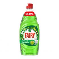 Fairy - Dishwashing liquid - Clean & Fresh - Apple & Rhubarb - 654ml