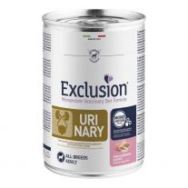 Exclusion Konzerva pre psa Urinary Pork&Sorghum and Rice 400g