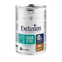Exclusion konzerva pre psa Diabetic Pork&Sorghum and Pea 400g