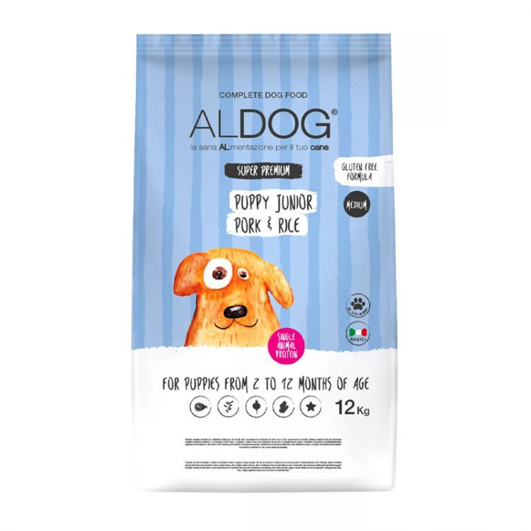Aldog Puppy-Junior Pork Medium/Large 12kg