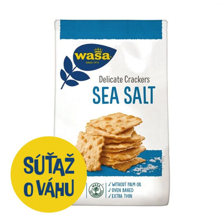 Wasa Delicate kreker morská soľ 180g
