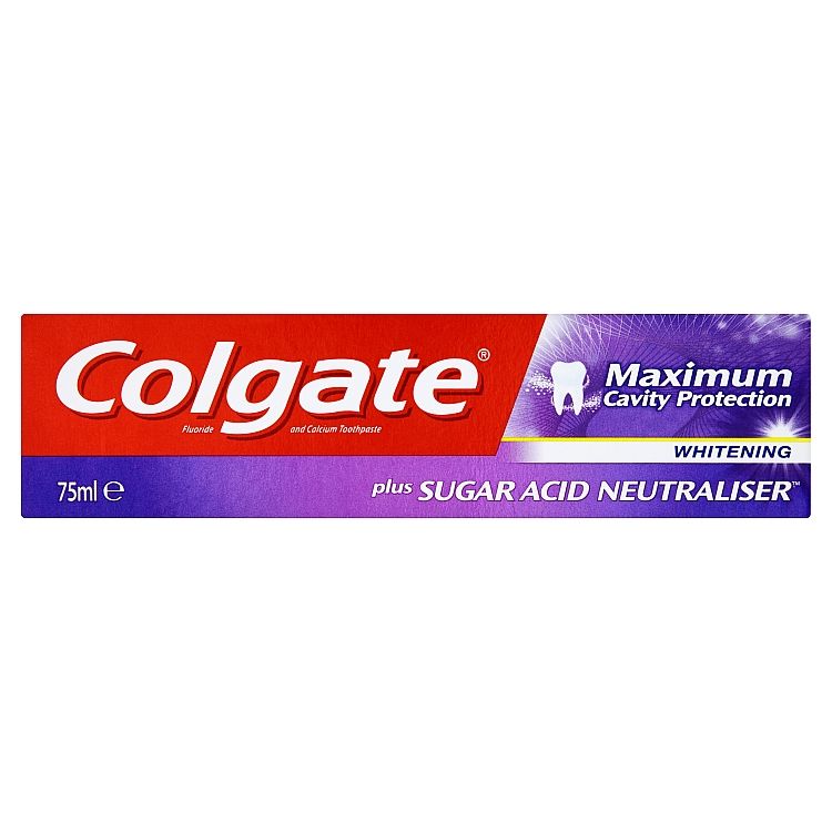 Colgate Maximum Cavity Protection Whitening zubná pasta 75 ml