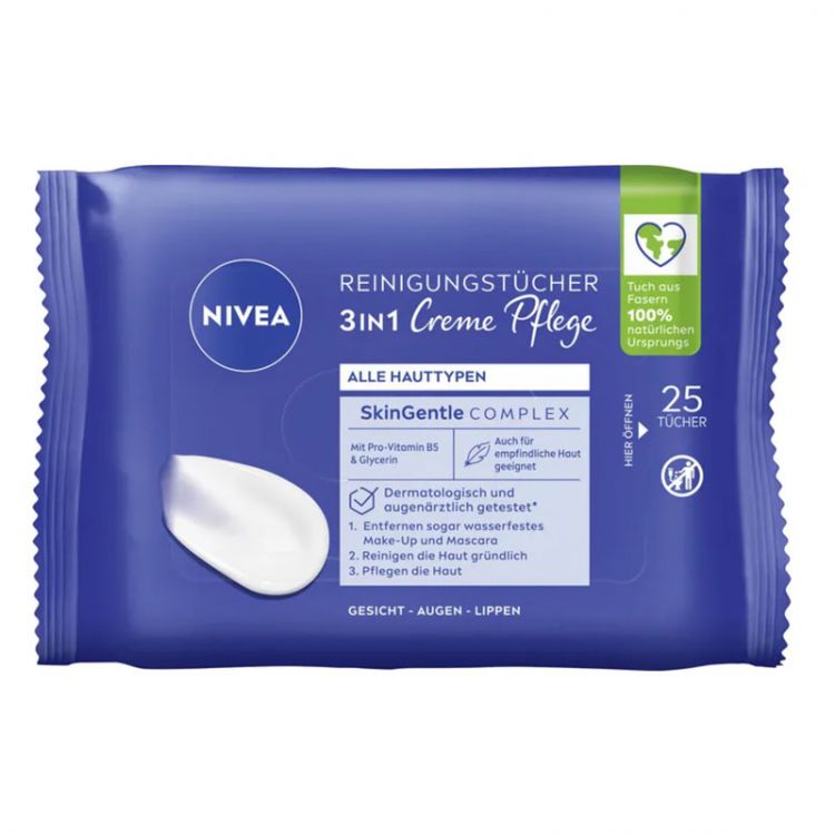 Nivea face cleanser wipes 25 pcs Creme Pflege/Cream Care