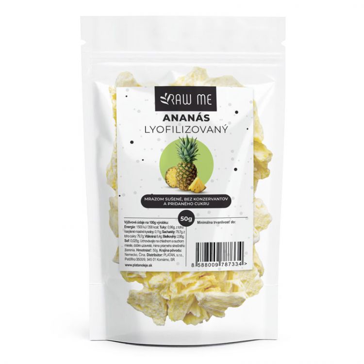 Raw Me Ananás Lyofilizovaný 50g