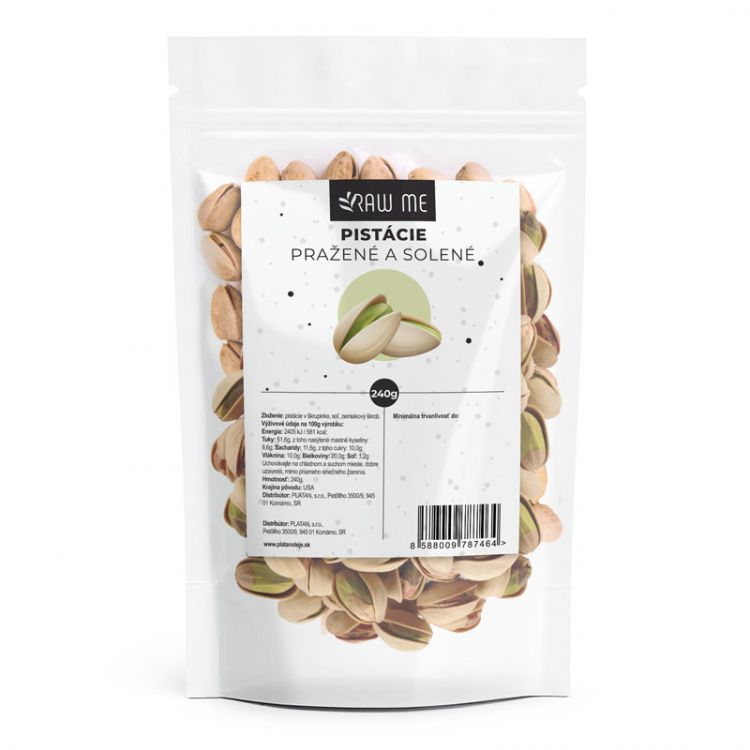 Raw Me Pistácie pražené solené 240g