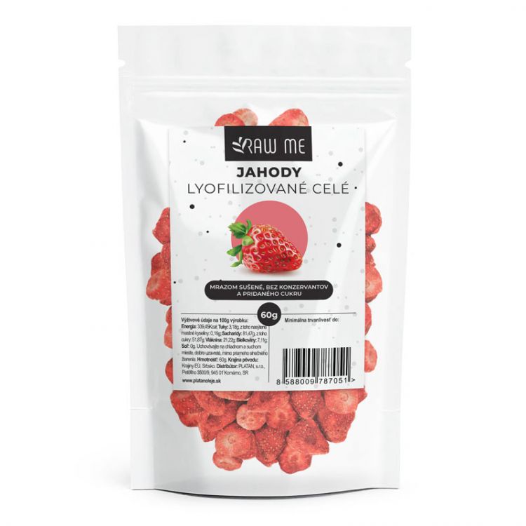 Raw Me Jahody lyofilizované celé 60g