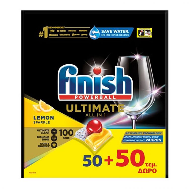 Finish dishwasher tabs 100 sc 100 pcs All in 1 Ultimate