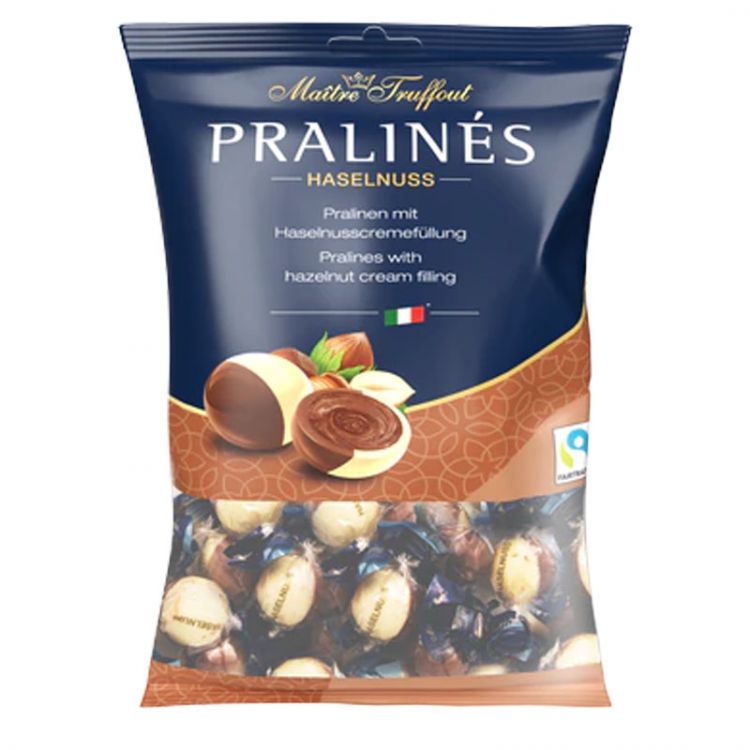Maitre Truffout Pralinky duo lieskovooriešková náplň 125g