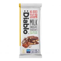 Diablo Stevia Mliečna čokoláda s Lieskovými orieškami bez cukru 75g
